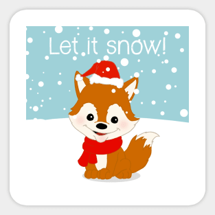 Let it Snow! Sticker